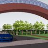 Sketchup for Landscape Design - Pedestrian Bridge concept perspective