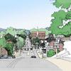 Town of Christiansburg Sketch & Digital Rendering composite